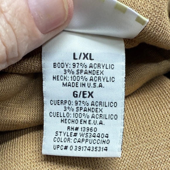 r&k originals Brown Leaf Long Sleeve Jacket Dress Pants Top Suede Feel XL - Picture 14 of 14